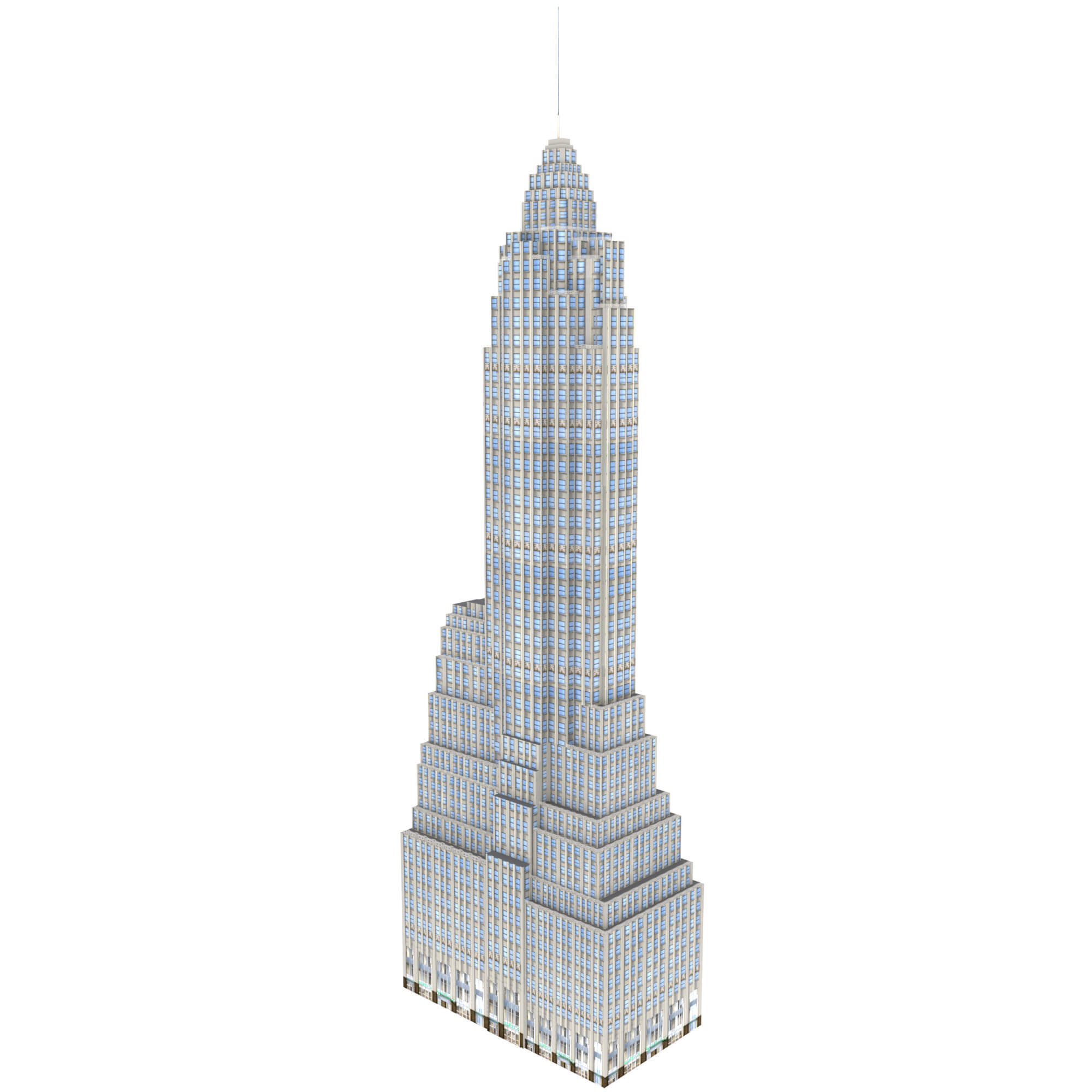 70 Pine Street Building 3d Model