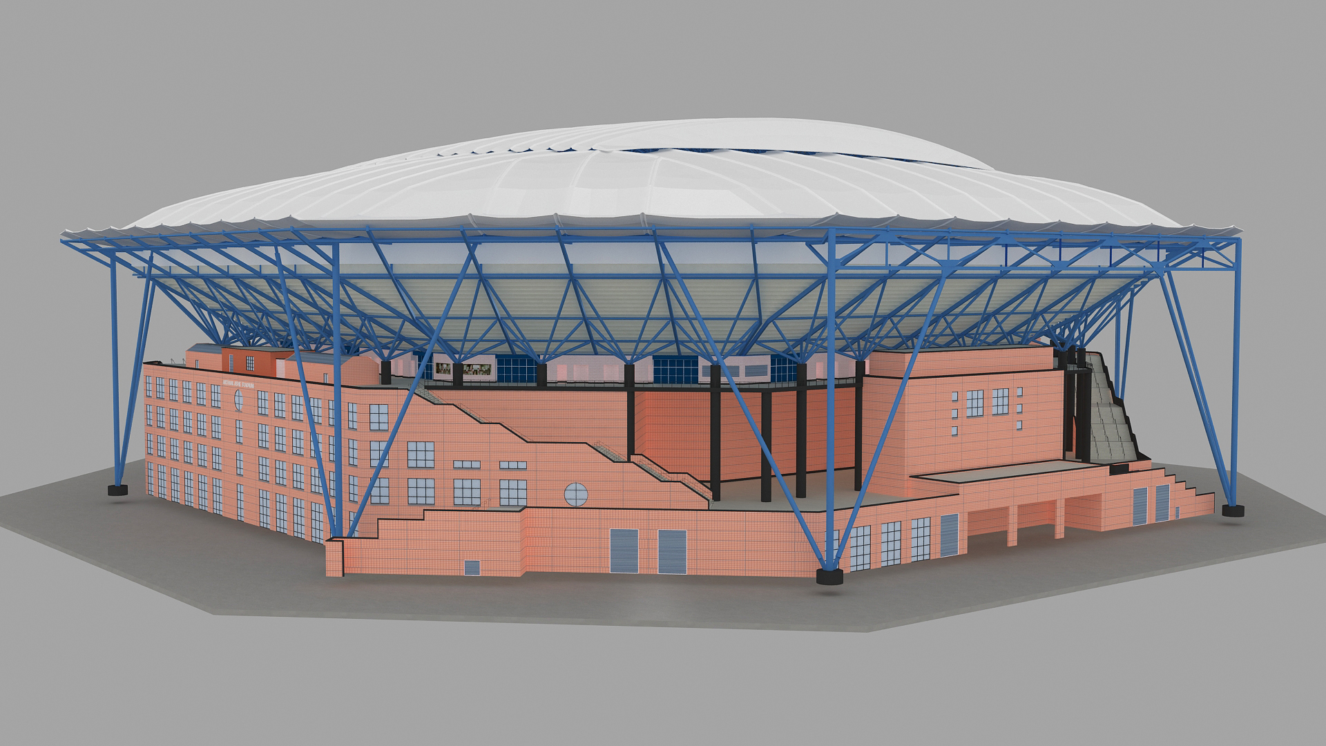 Arthur Ashe Stadium 3d Model New York