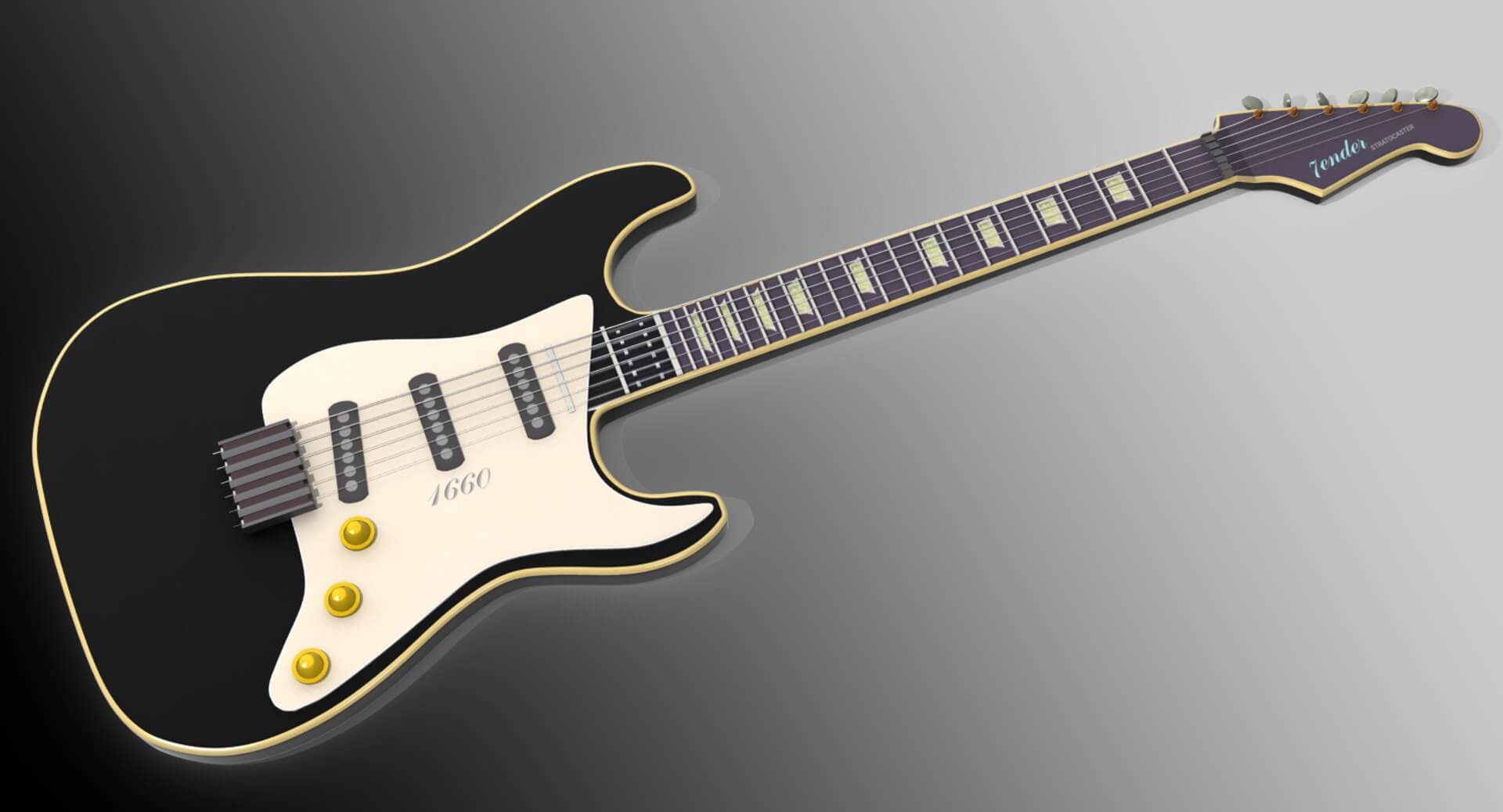 Guitar 3d Model