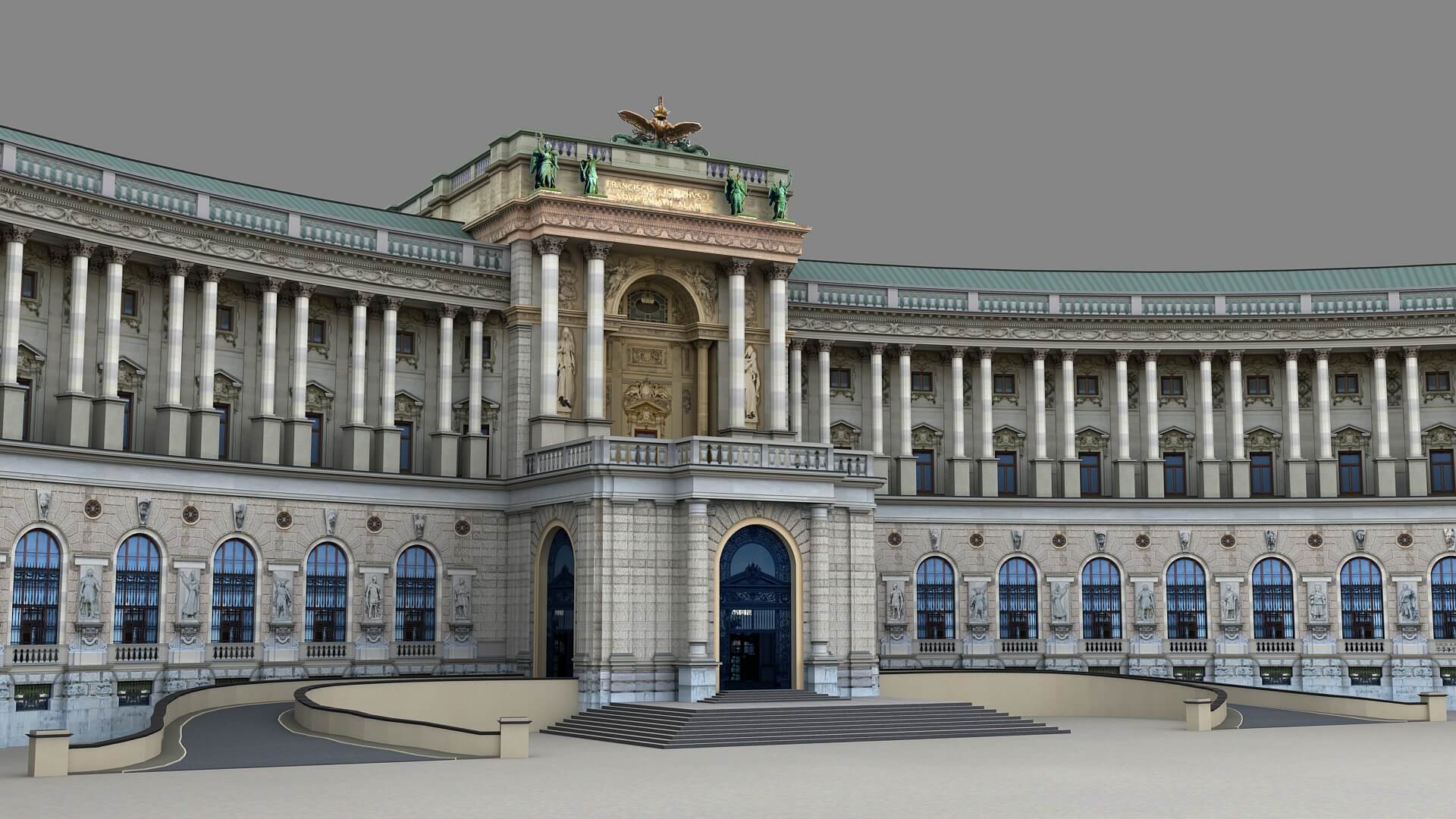 Hofburg Imperial Palace Vienna 3d Model