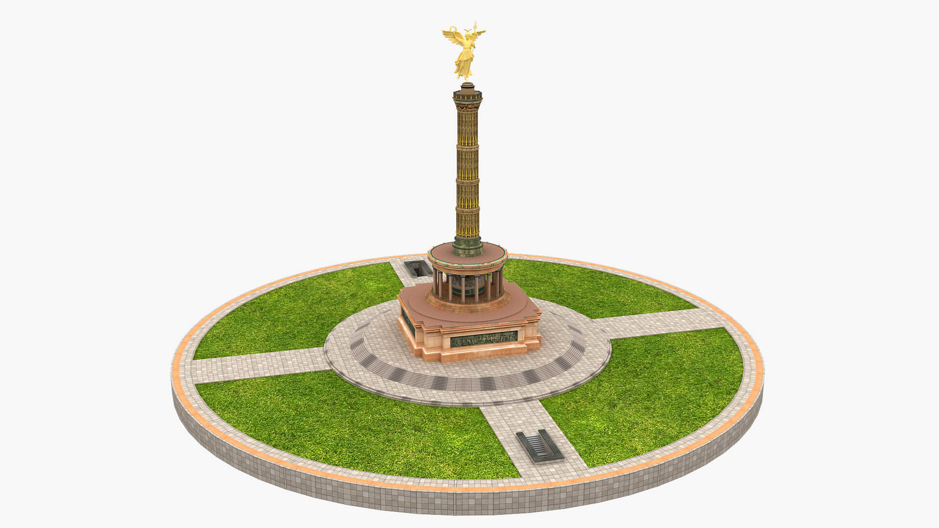 Victory Column Berlin 3d Model