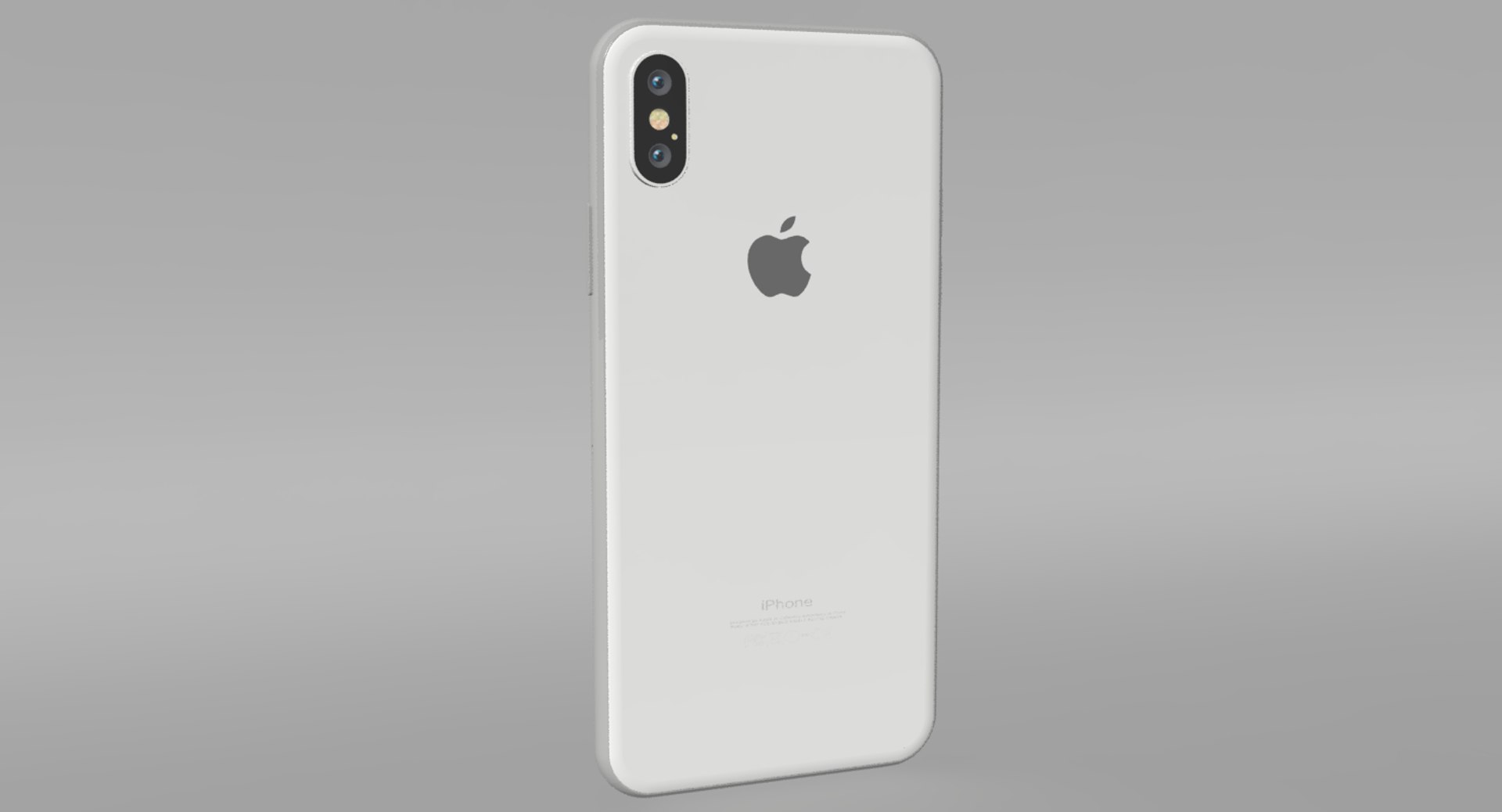 Apple iphone X White 3d Model