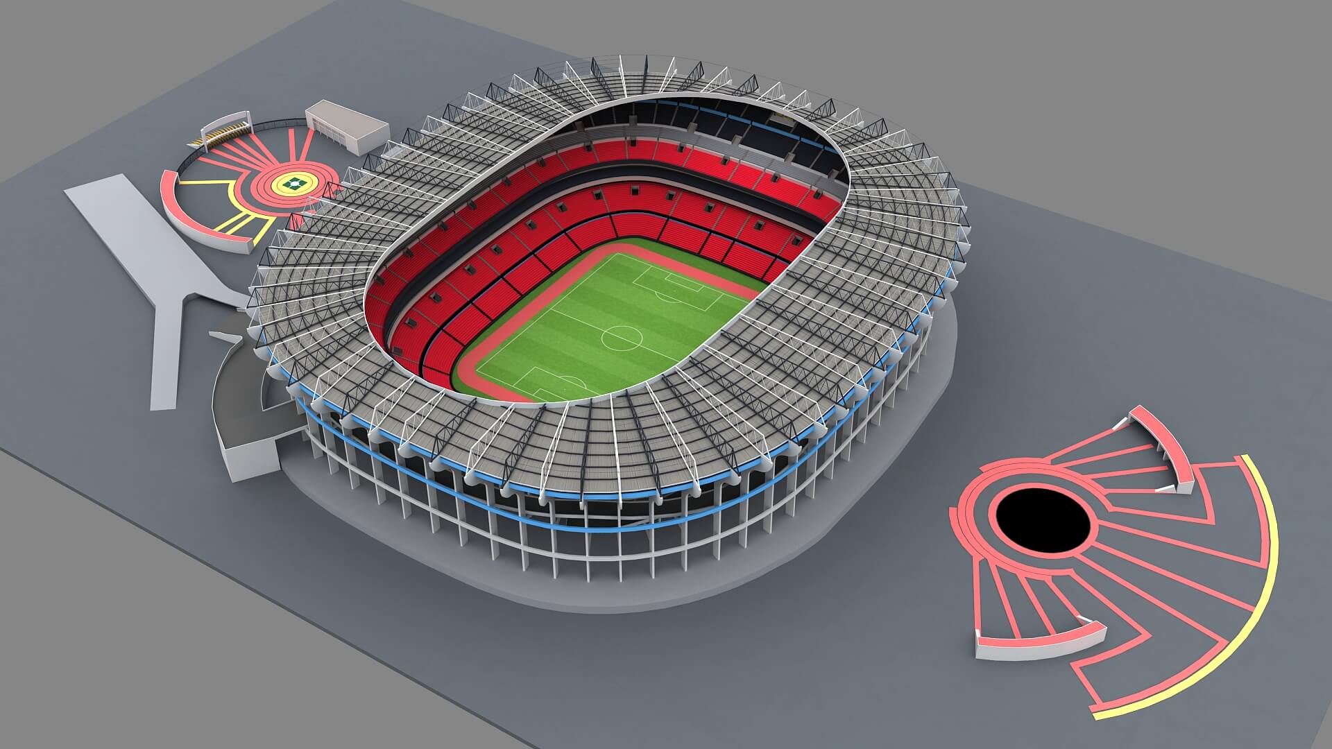 Aztec Stadium 3d Mexico City