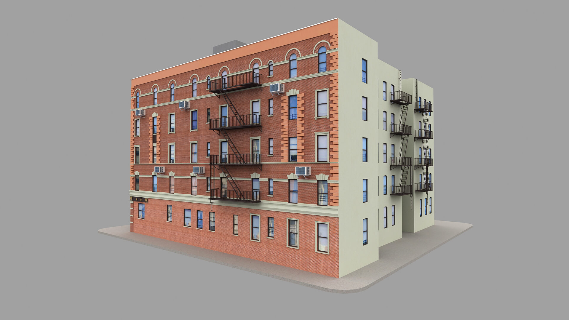 NYC New York City Building 3d model 04