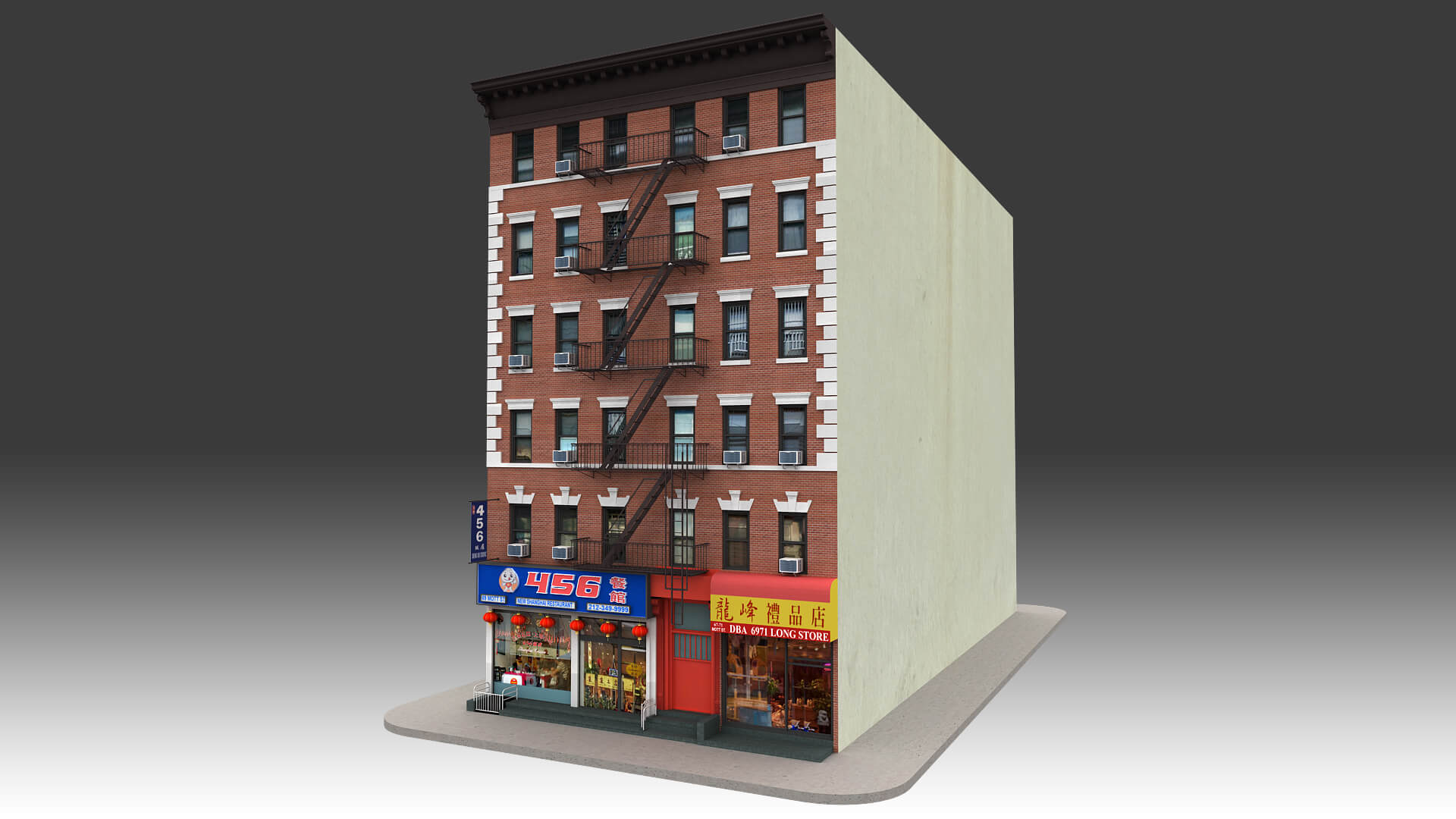 NYC New York City Building 3d model 05