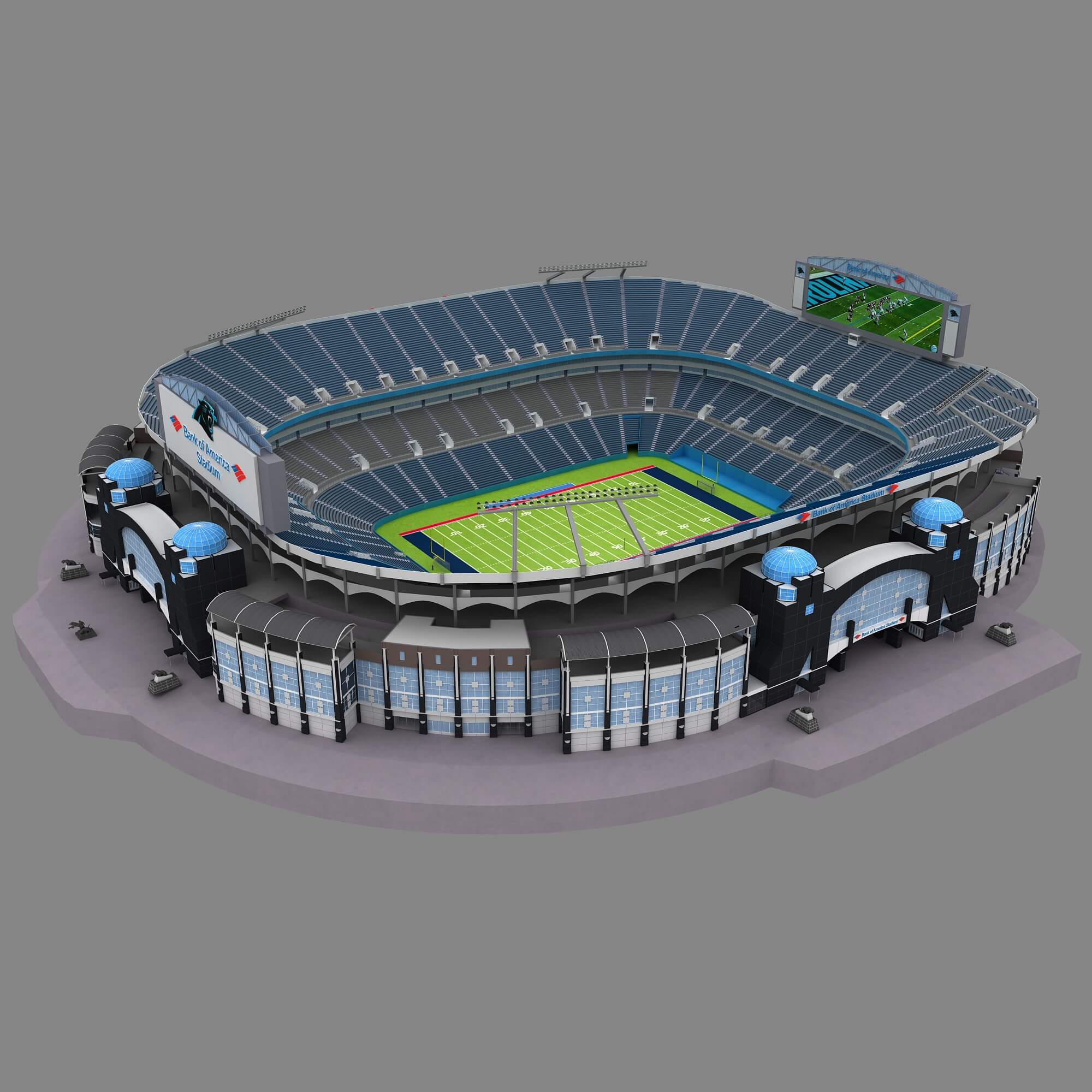 Bank of America Stadium 3d model