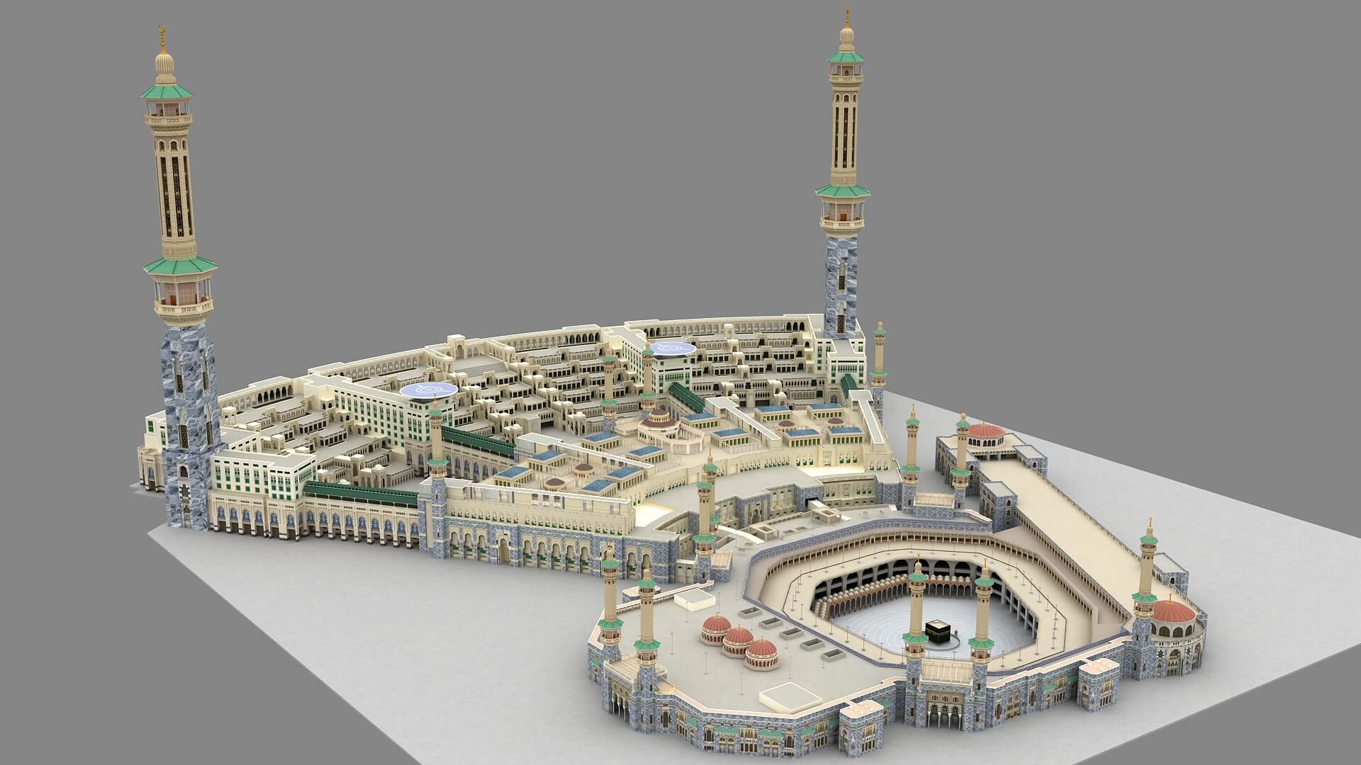 Masjid Al-Haram Mecca With Expansion 3d Model