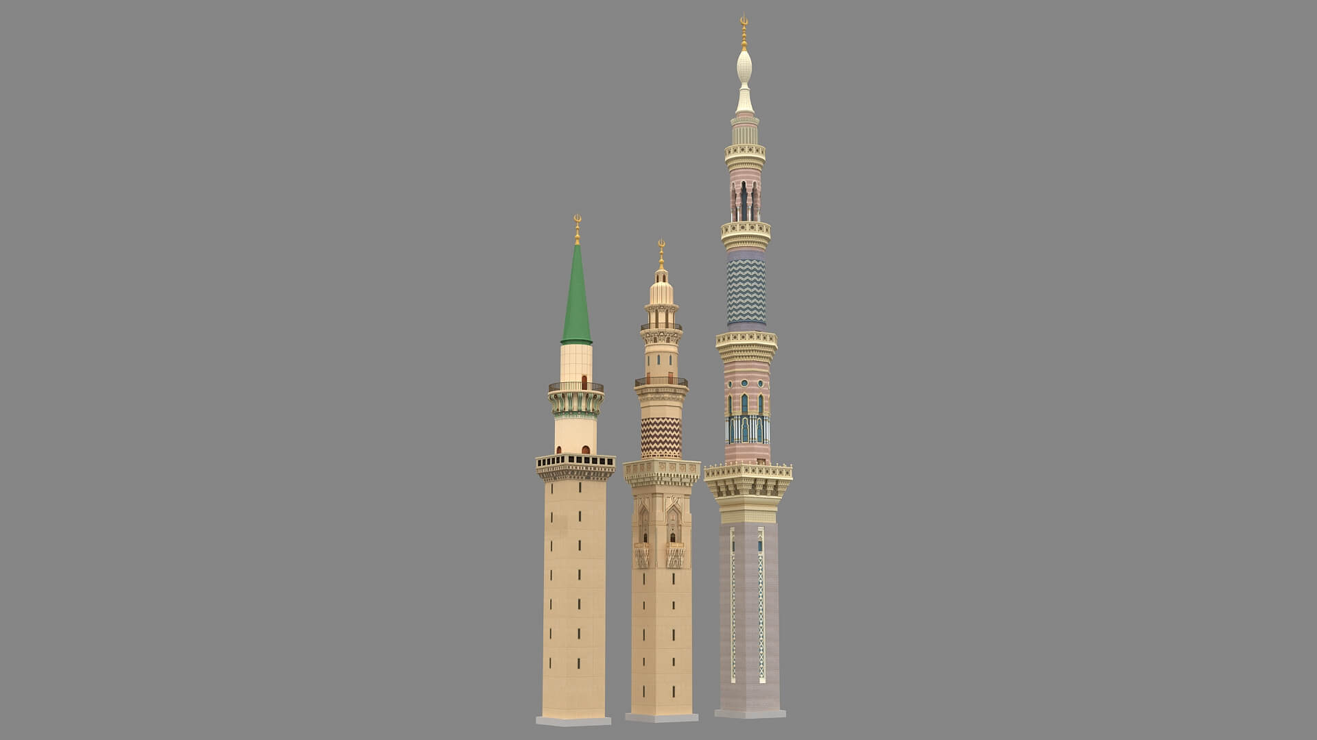 Masjid Nabawi Minaret 3d model