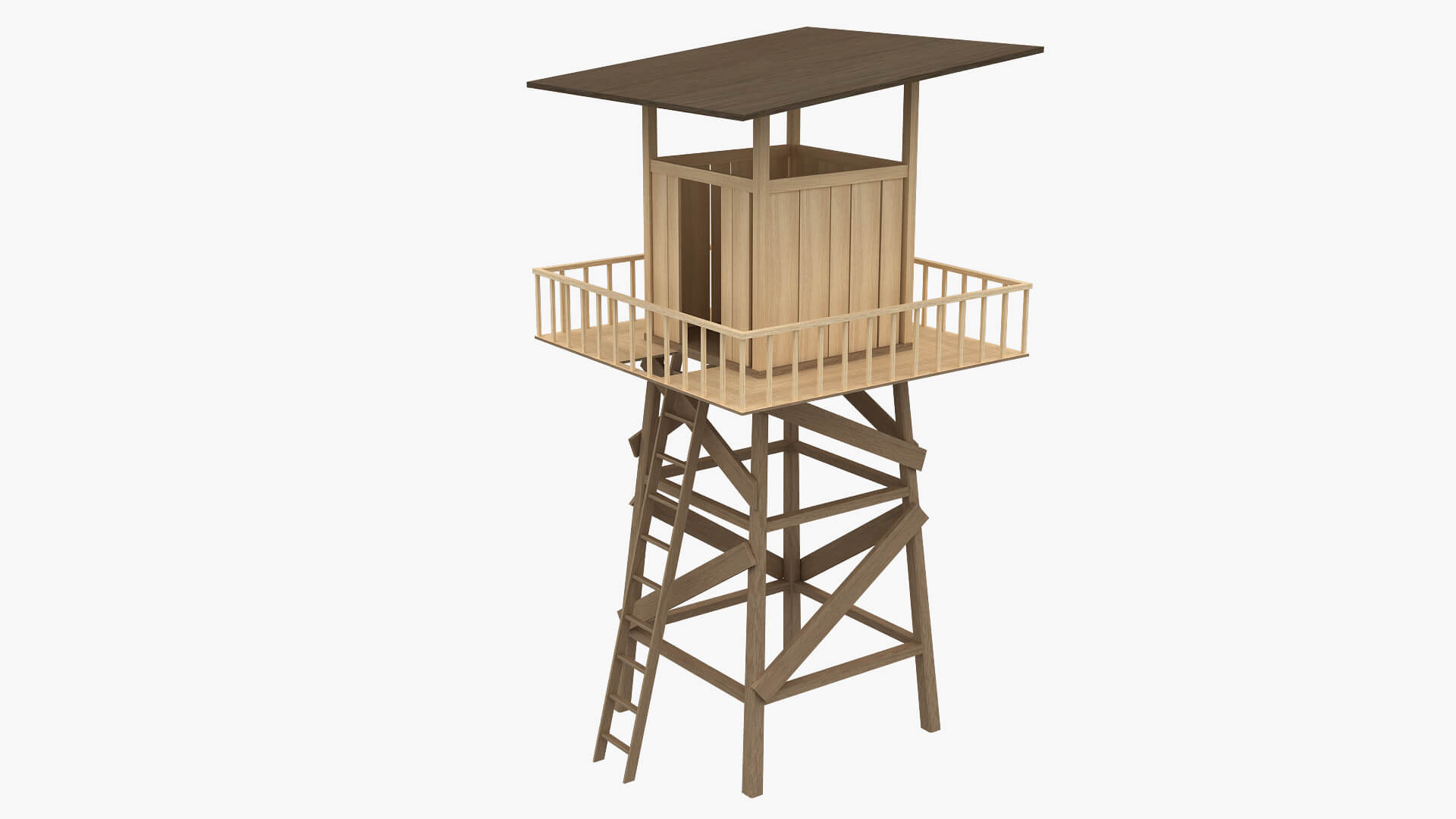 Military Watchtower 3d Model