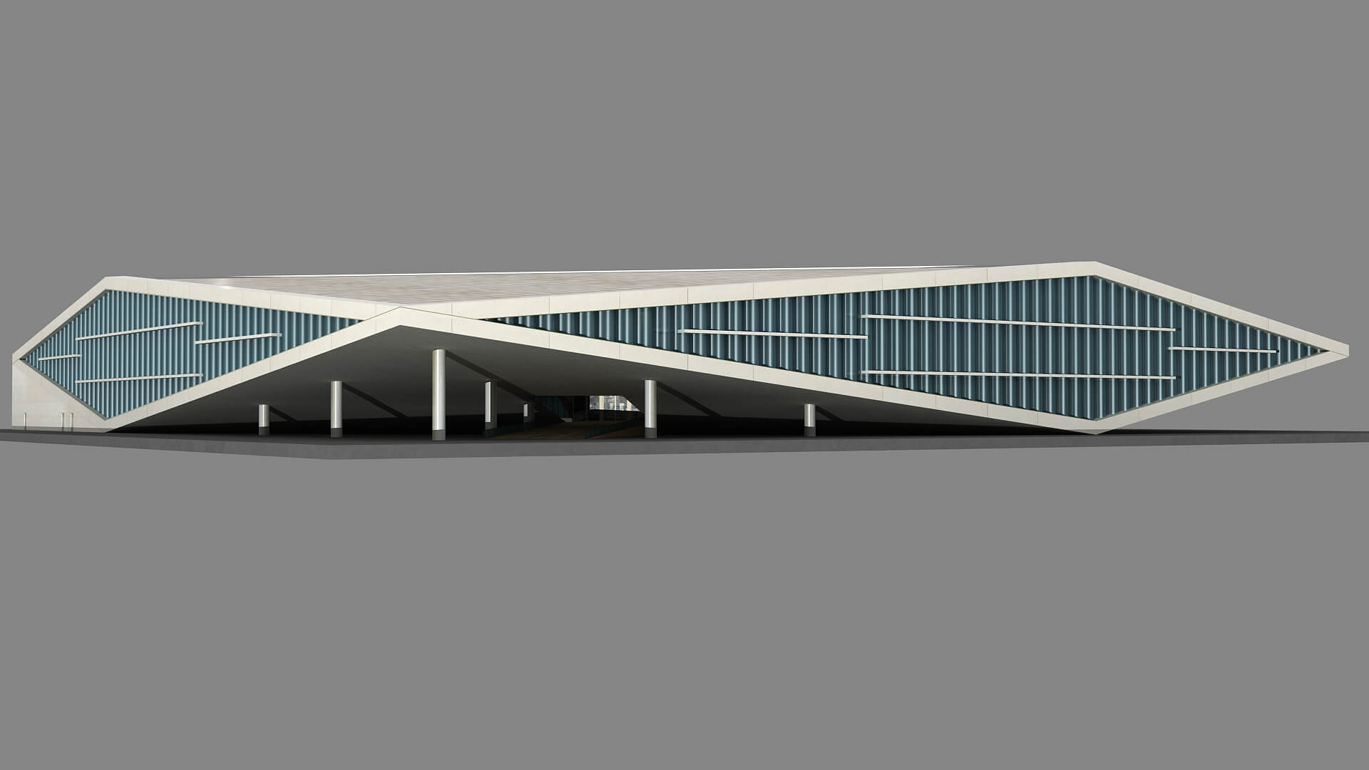 Qatar National Library 3d Model