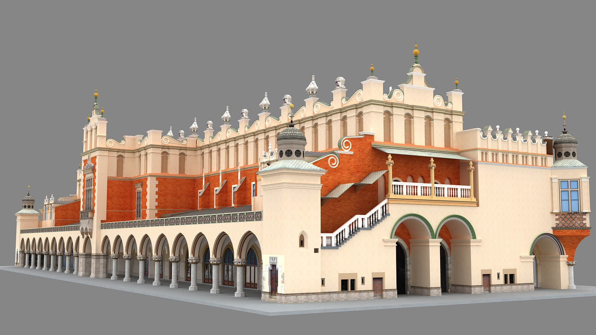 Rynek Głowny Krakow Poland 3d Model