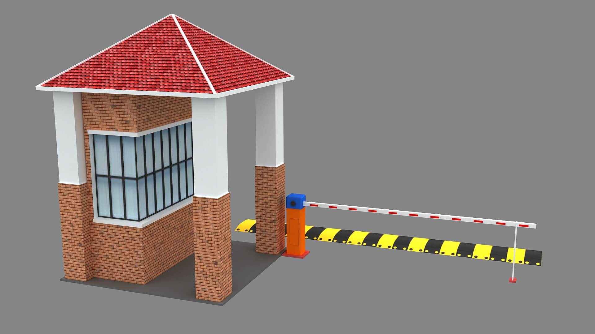 Security Gate 3d model