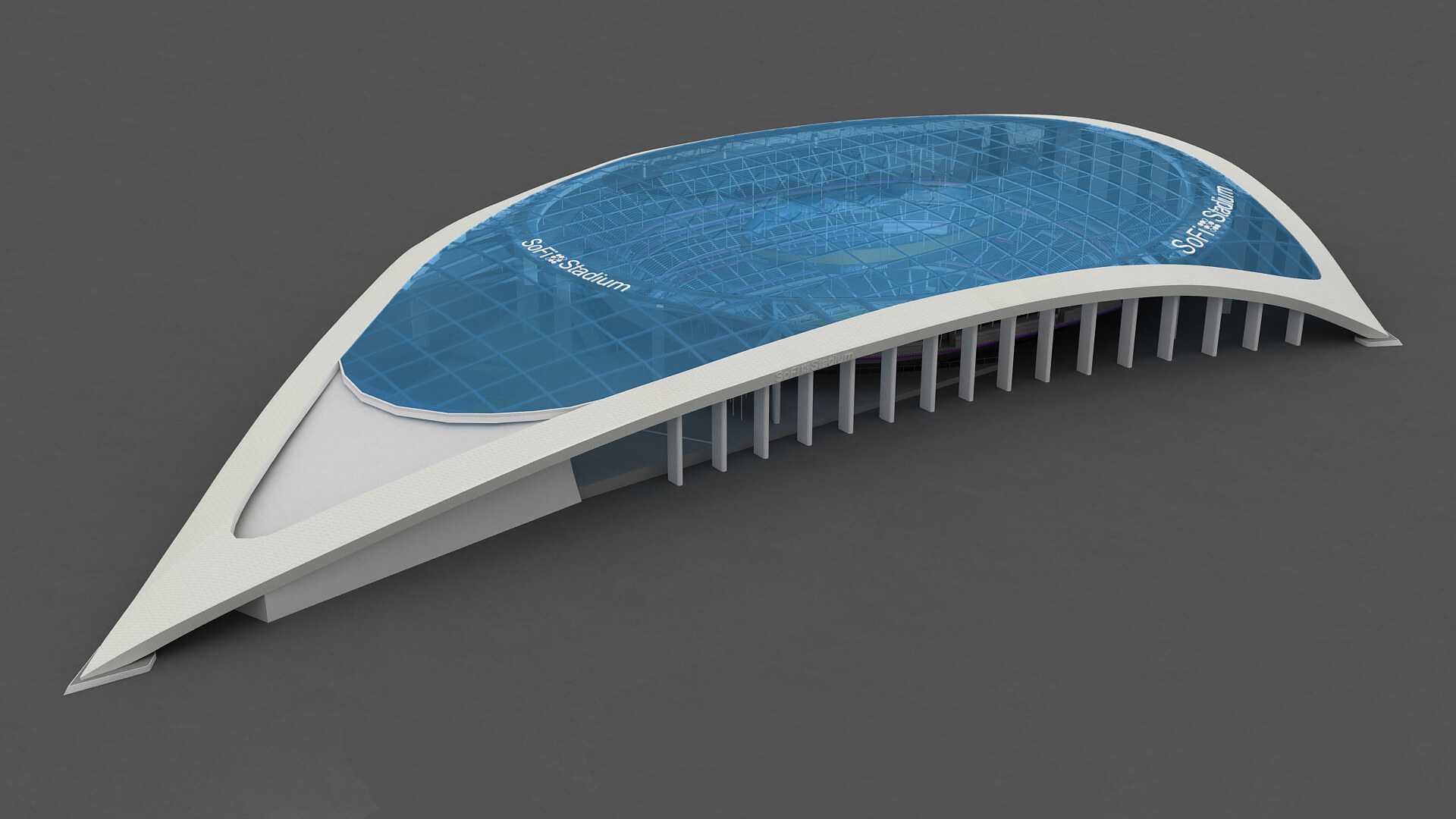 Sofi Stadium California 3d Model